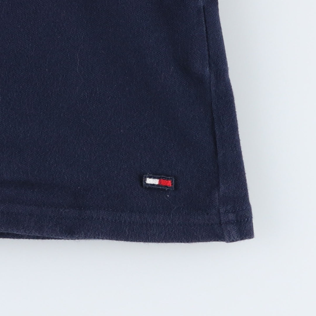 Tommy Hilfiger TOMMY GIRL short-sleeved polo shirt, women's size S (approx.) cotton navy blue type Vintage Second Hand