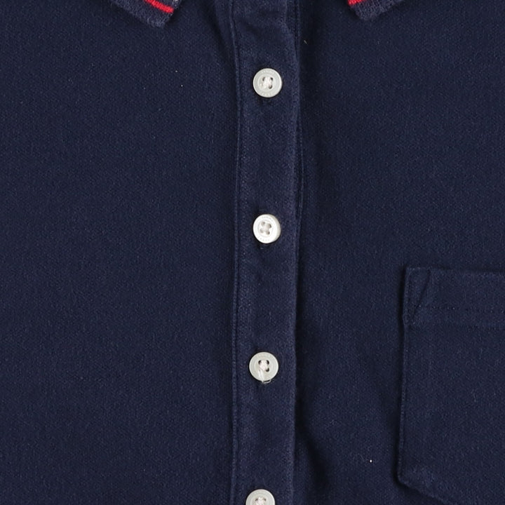 Tommy Hilfiger TOMMY GIRL short-sleeved polo shirt, women's size S (approx.) cotton navy blue type Vintage Second Hand