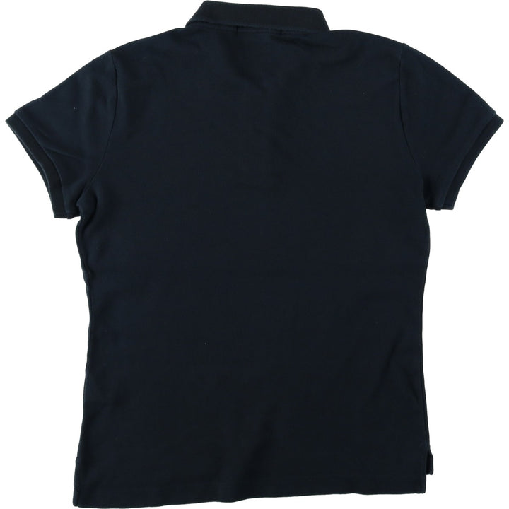 Ralph Lauren RALPH LAUREN SPORT SLIM FIT Short-Sleeve Polo Shirt, Women's Size L (approx.) cotton black type Vintage Second Hand