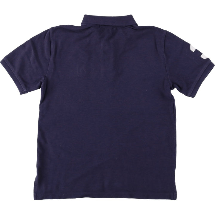 Ralph Lauren POLO RALPH LAUREN CLASSIC FIT Big Pony Short-Sleeve Polo Shirt (Women's Size S) cotton navy blue type Vintage Second Hand
