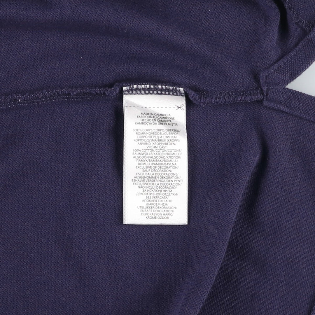 Ralph Lauren POLO RALPH LAUREN CLASSIC FIT Big Pony Short-Sleeve Polo Shirt (Women's Size S) cotton navy blue type Vintage Second Hand