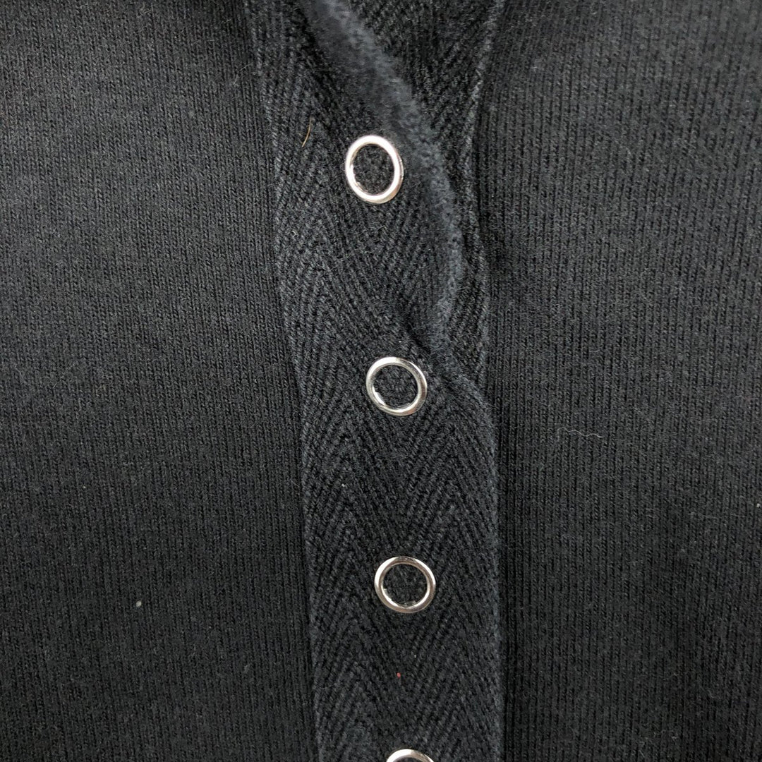 Harley-Davidson Short Sleeve Polo Shirt for Women (Size L) cotton black type Vintage Second Hand