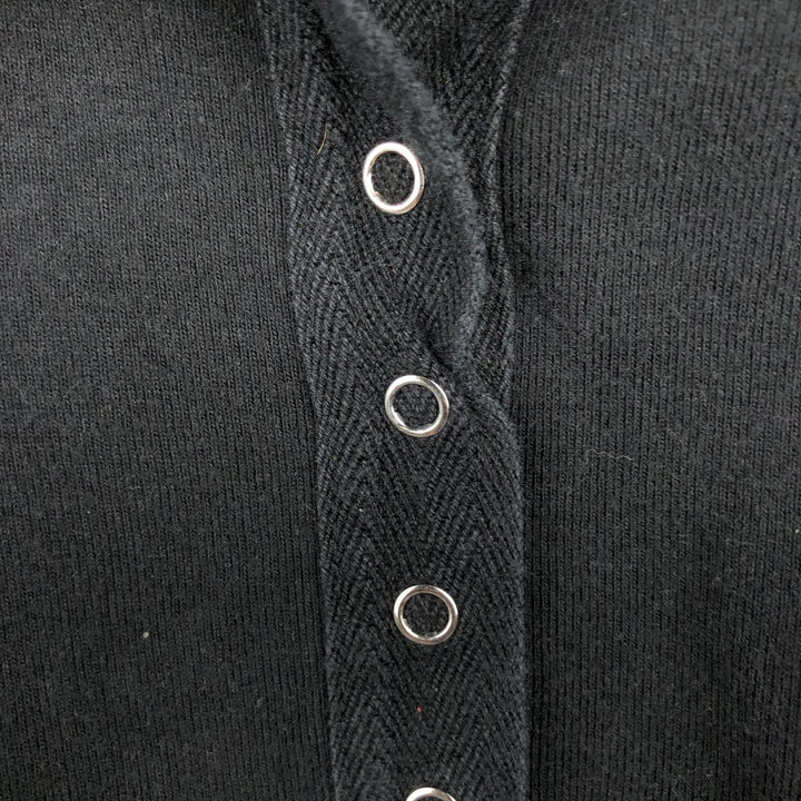 Harley-Davidson Short Sleeve Polo Shirt for Women (Size L) cotton black type Vintage Second Hand