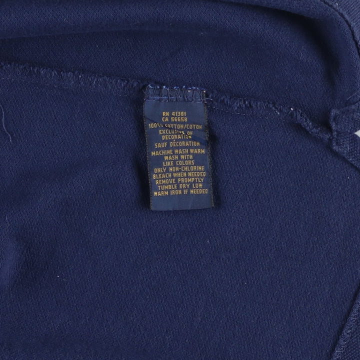 Ralph Lauren POLO RALPH LAUREN THE SKINNY POLO Big Pony Short-Sleeve Polo Shirt Women's Size L (approx.) cotton navy blue type Vintage Second Hand