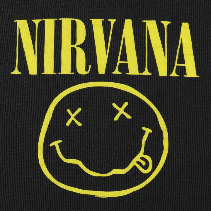 NIRVANA Thermal Long-Sleeve Band T-Shirt (Women's Size XL) cotton black type Vintage Second Hand