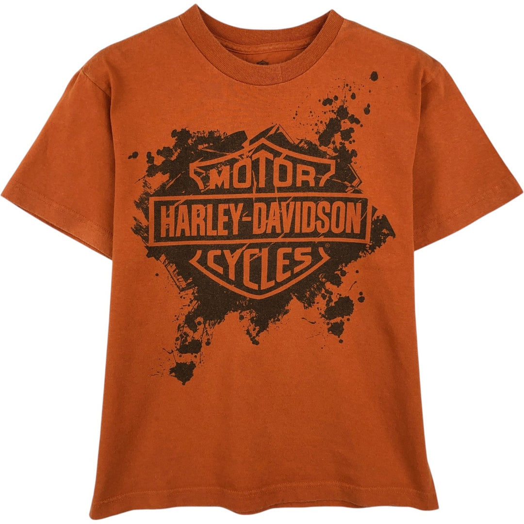 Harley-Davidson Motorcycle Bike T-shirt for women, size M cotton orange type Vintage Second Hand