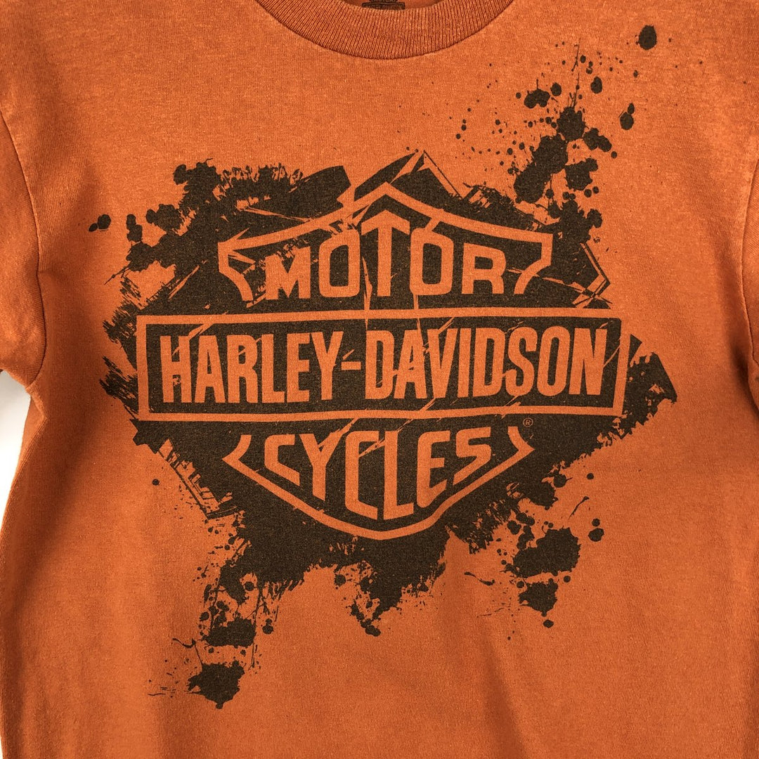 Harley-Davidson Motorcycle Bike T-shirt for women, size M cotton orange type Vintage Second Hand
