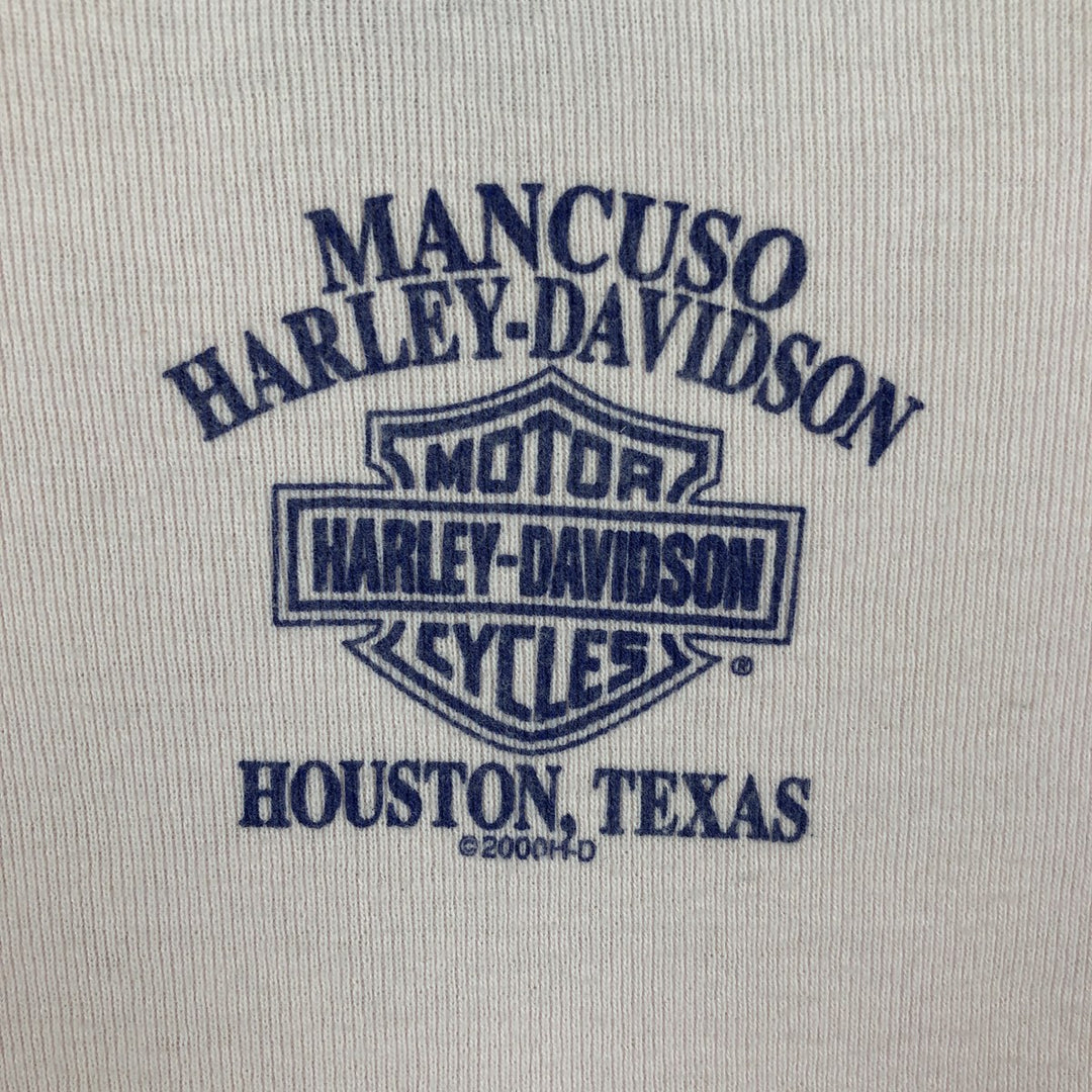00'S Harley-Davidson Motorcycle Bike T-shirt Made in USA Women's S size cotton pink type Vintage Second Hand