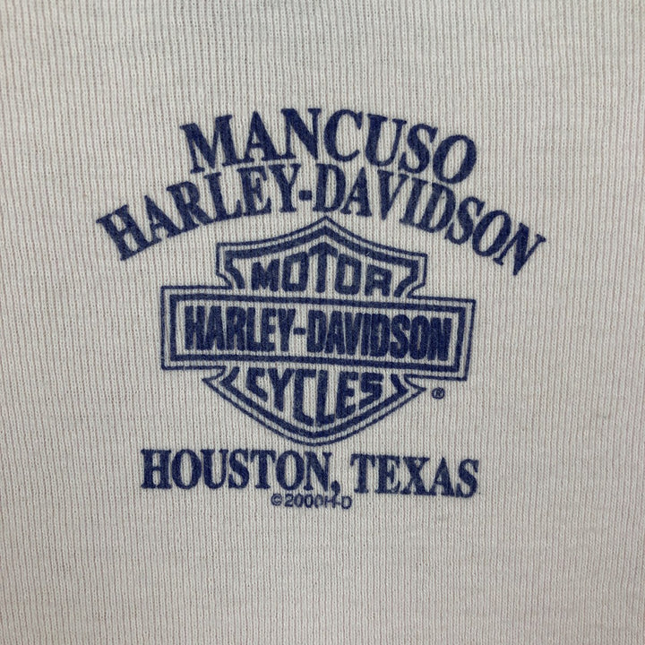 00'S Harley-Davidson Motorcycle Bike T-shirt Made in USA Women's S size cotton pink type Vintage Second Hand