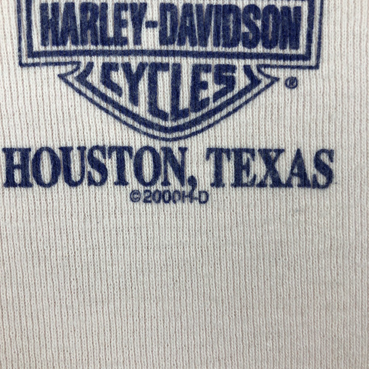 00'S Harley-Davidson Motorcycle Bike T-shirt Made in USA Women's S size cotton pink type Vintage Second Hand