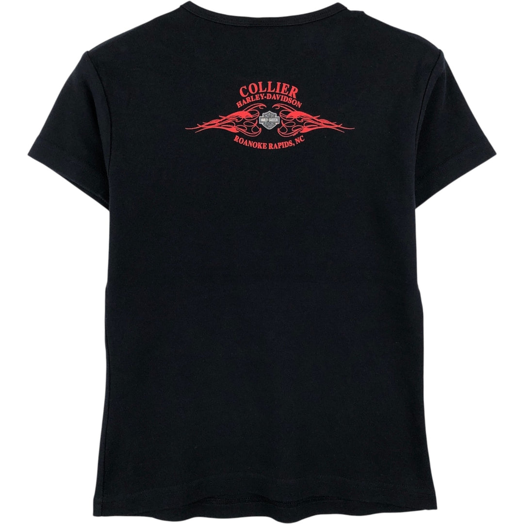 2000'S Harley-Davidson Rhinestone Motorcycle T-Shirt, Women's Size M (approx.) cotton black type Vintage Second Hand