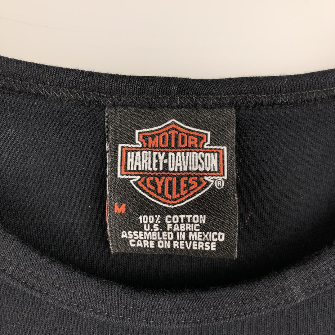 2000'S Harley-Davidson Rhinestone Motorcycle T-Shirt, Women's Size M (approx.) cotton black type Vintage Second Hand