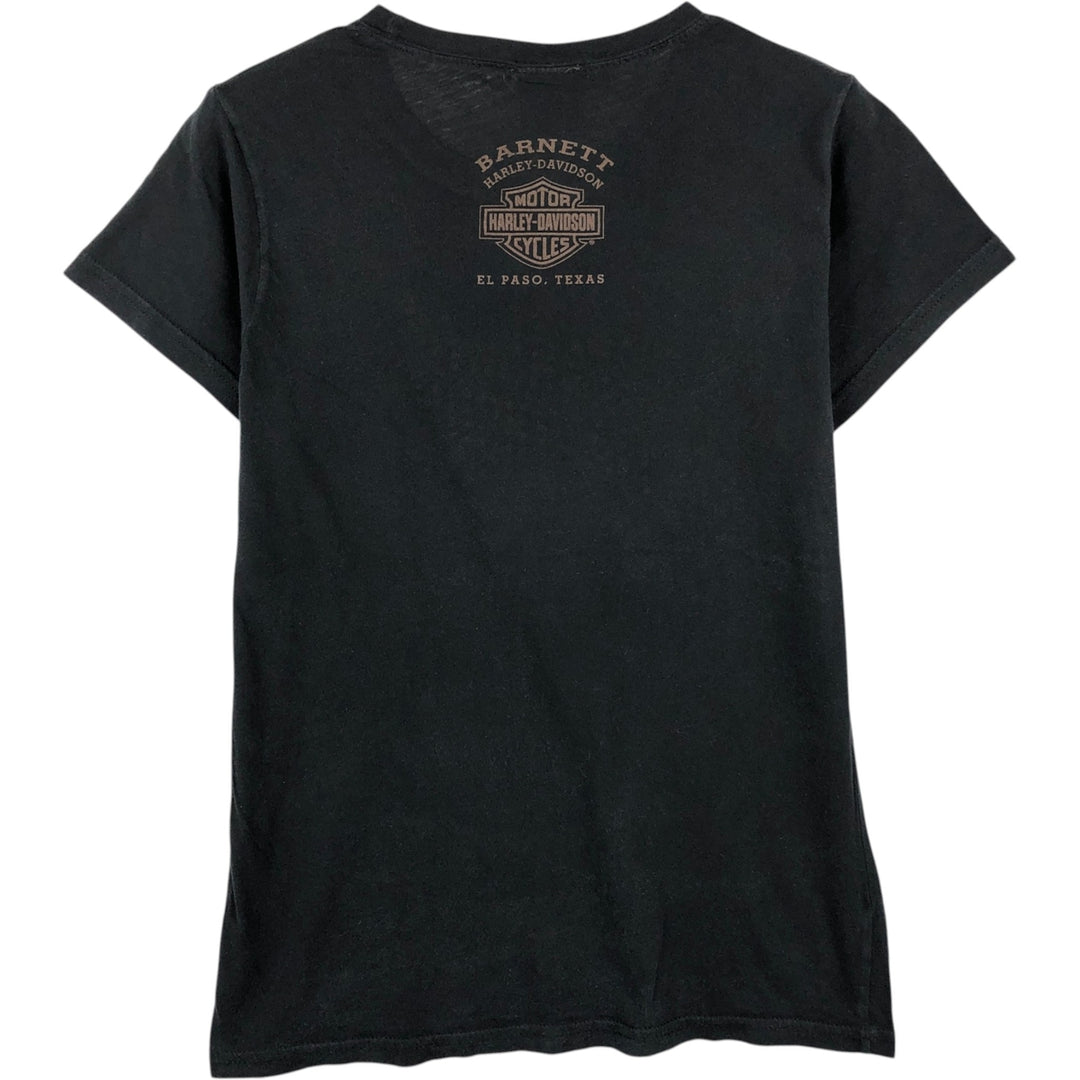 2000'S Harley-Davidson Rhinestone Motorcycle T-Shirt, Women's Size M (approx.) unclear black type Vintage Second Hand