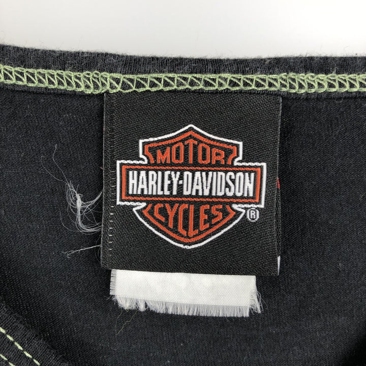 2000'S Harley-Davidson Rhinestone Motorcycle T-Shirt, Women's Size S (approx.) cotton black type Vintage Second Hand