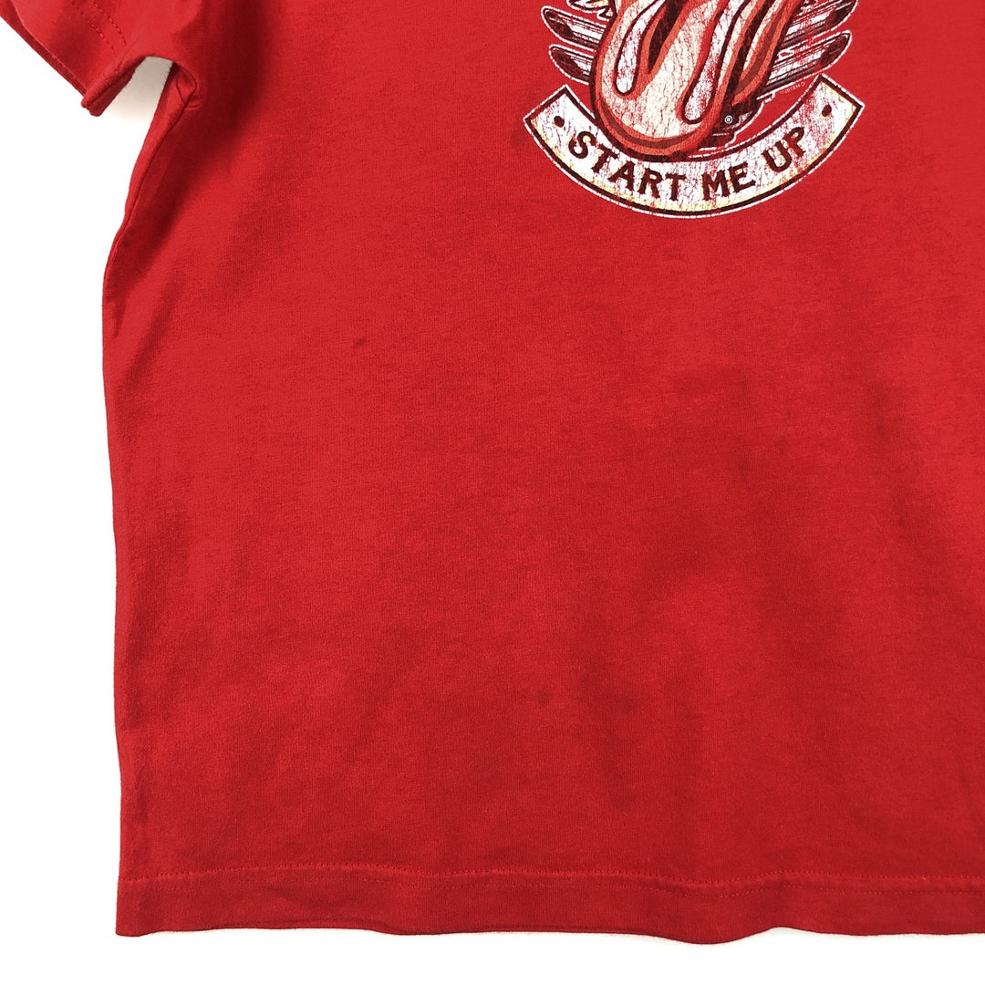 Harley-Davidson The Rolling Stones Motorcycle T-shirt, Women's Size S (approx.) cotton red type Vintage Second Hand