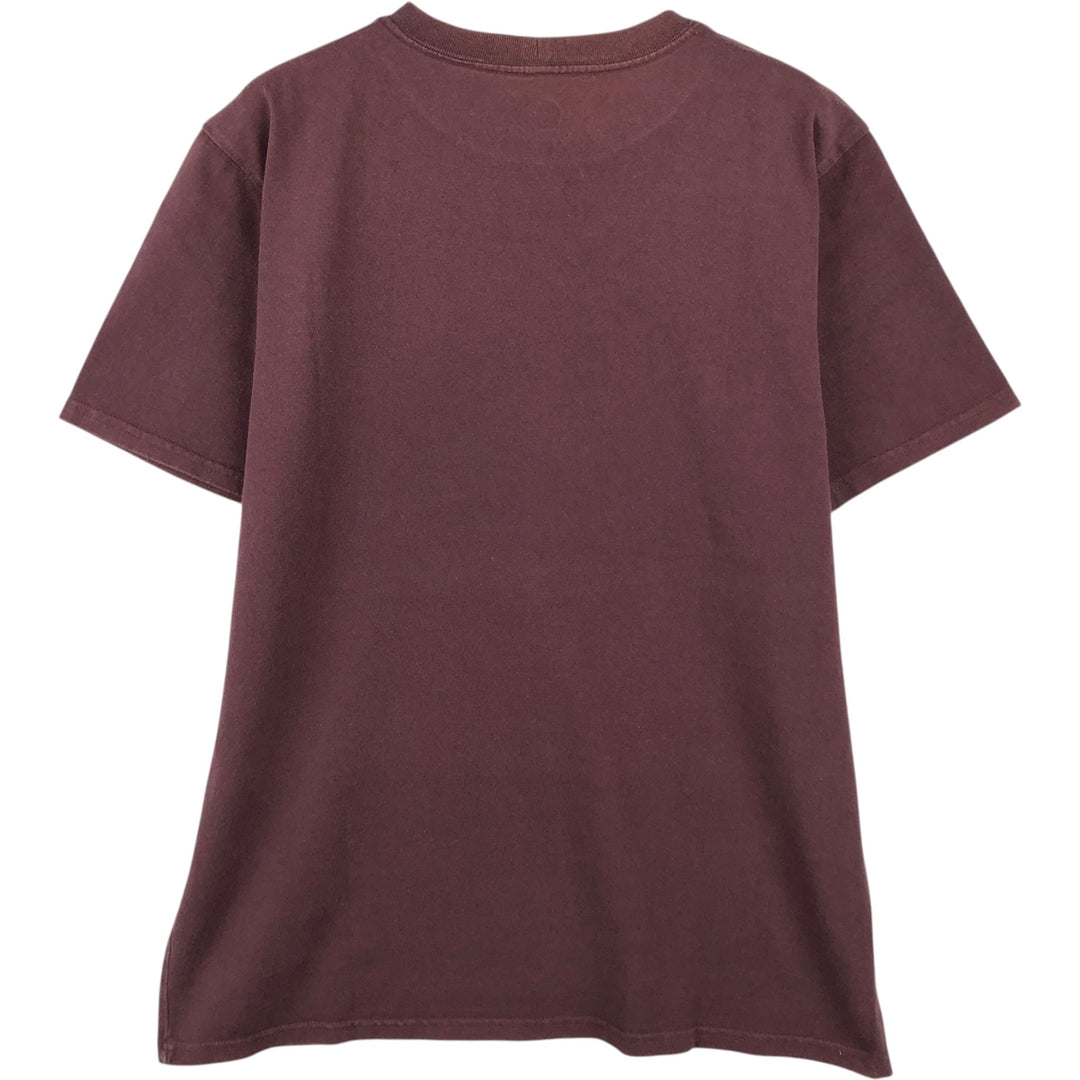 Carhartt ORIGINAL FIT Short-Sleeve T-Shirt with One-Point Logo Pocket (Women's Size M) cotton bordeaux Vintage Second Hand