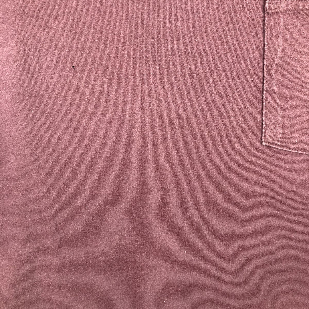 Carhartt ORIGINAL FIT Short-Sleeve T-Shirt with One-Point Logo Pocket (Women's Size M) cotton bordeaux Vintage Second Hand