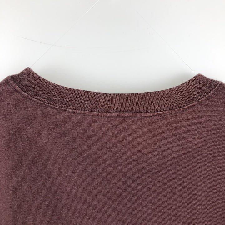Carhartt ORIGINAL FIT Short-Sleeve T-Shirt with One-Point Logo Pocket (Women's Size M) cotton bordeaux Vintage Second Hand