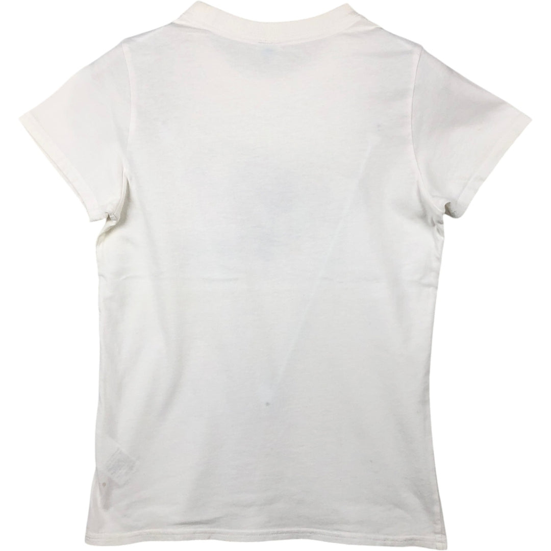Quiksilver Roxy surf skate t-shirt, women's size M (approx.) cotton white type Vintage Second Hand