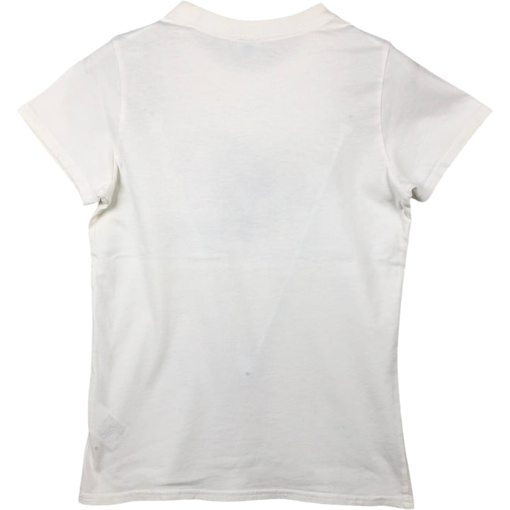Quiksilver Roxy surf skate t-shirt, women's size M (approx.) cotton white type Vintage Second Hand