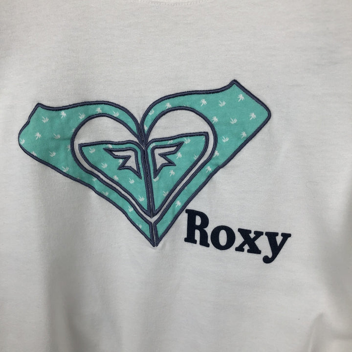 Quiksilver Roxy surf skate t-shirt, women's size M (approx.) cotton white type Vintage Second Hand