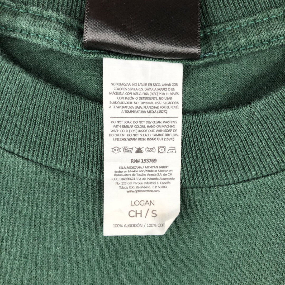 Santa Cruz back logo surf skate t-shirt, men's size S (approx.) cotton green type Vintage Second Hand