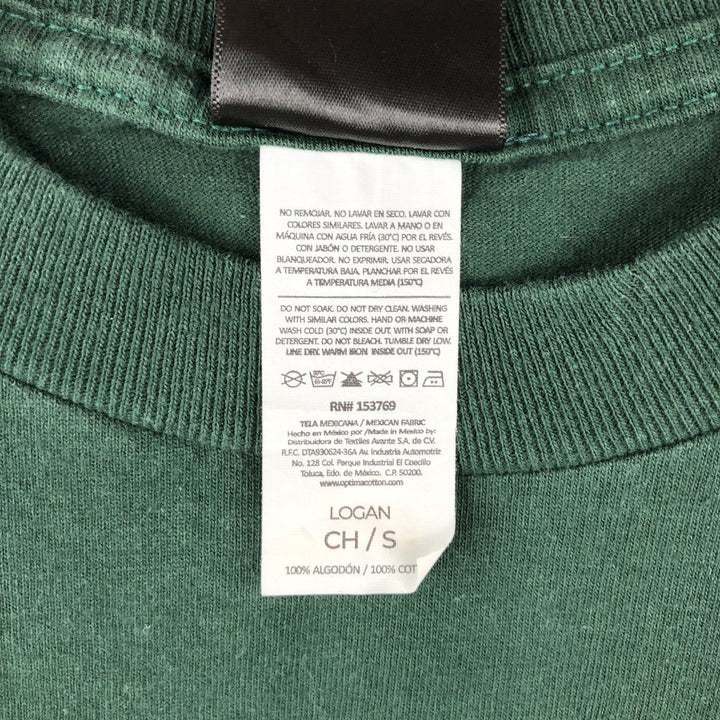 Santa Cruz back logo surf skate t-shirt, men's size S (approx.) cotton green type Vintage Second Hand