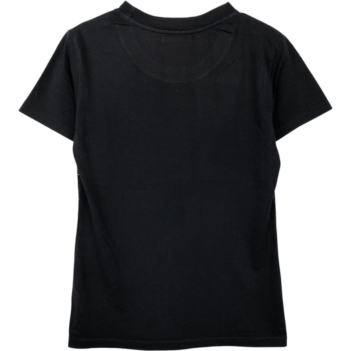 Diesel large print short-sleeved logo t-shirt, women's size XS. cotton black type Vintage Second Hand