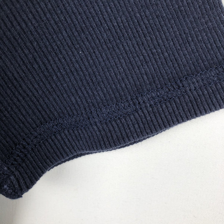 Ralph Lauren LAUREN Short-Sleeve T-Shirt with One-Point Logo, Women's Size S (approx.) cotton navy blue type Vintage Second Hand
