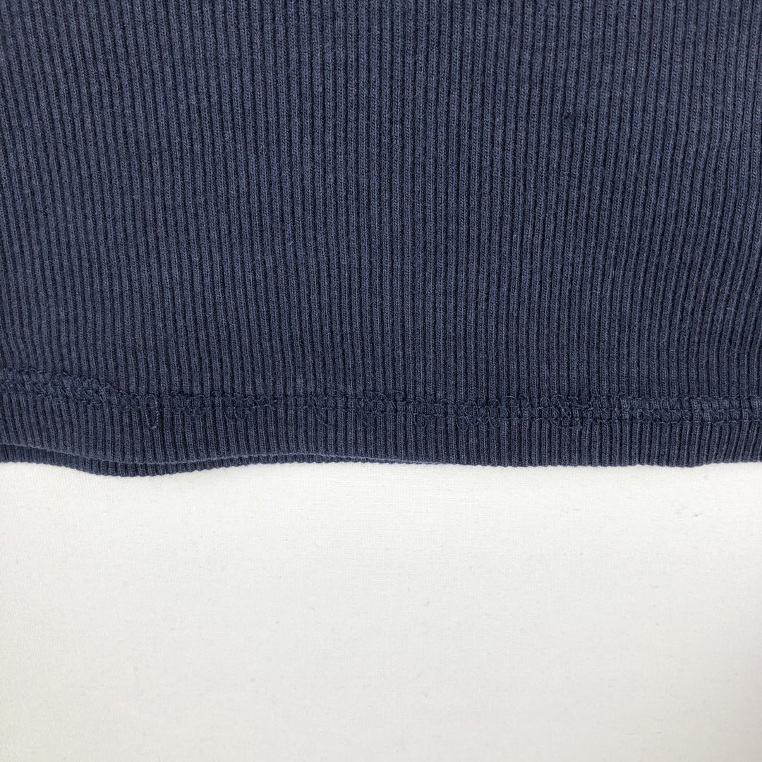 Ralph Lauren LAUREN Short-Sleeve T-Shirt with One-Point Logo, Women's Size S (approx.) cotton navy blue type Vintage Second Hand