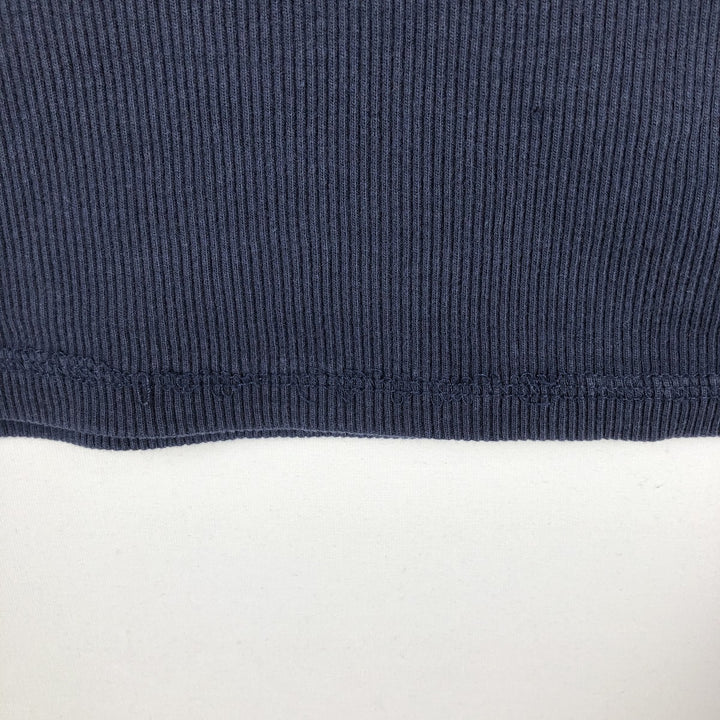 Ralph Lauren LAUREN Short-Sleeve T-Shirt with One-Point Logo, Women's Size S (approx.) cotton navy blue type Vintage Second Hand