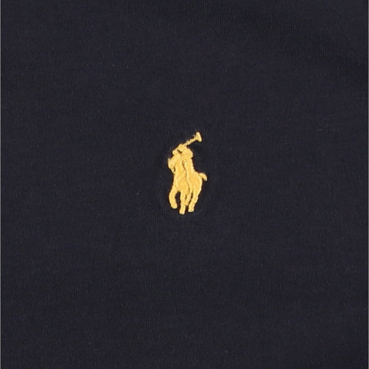 Ralph Lauren POLO RALPH LAUREN Short-Sleeve T-Shirt with One-Point Logo, Women's Size M (approx.) cotton black type Vintage Second Hand