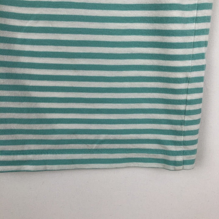 Ralph Lauren POLO RALPH LAUREN Short-Sleeve Striped T-Shirt, Women's Size XL (approx.) cotton Mint green Vintage Second Hand