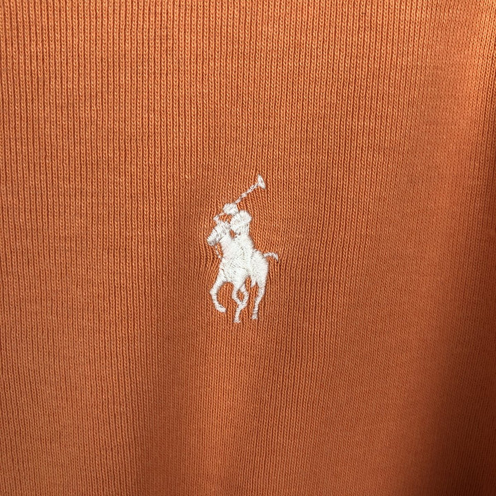 Ralph Lauren RALPH LAUREN SPORT Short-Sleeve T-Shirt with One-Point Logo, Women's Size XL (approx.) cotton orange type Vintage Second Hand
