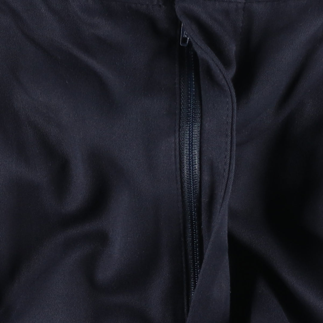 Perry Ellis Two-pleat Slacks, Men's, Size W34 polyester navy blue type Vintage Second Hand