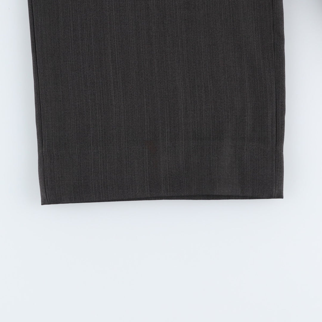 VITTORIO ST.ANGELO Three-Pleat Slacks Pants, Men's Size W34 (approx.) polyester gray type Vintage Second Hand