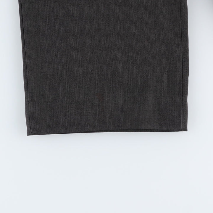 VITTORIO ST.ANGELO Three-Pleat Slacks Pants, Men's Size W34 (approx.) polyester gray type Vintage Second Hand