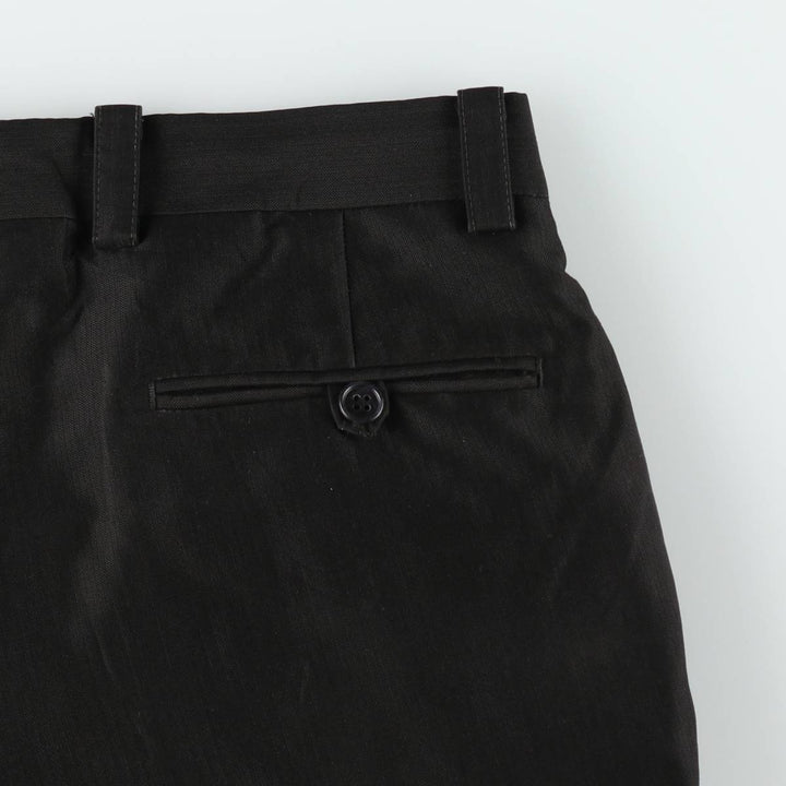 Sean John three-pleat slacks for men, size W32 (approx.) polyester black type Vintage Second Hand