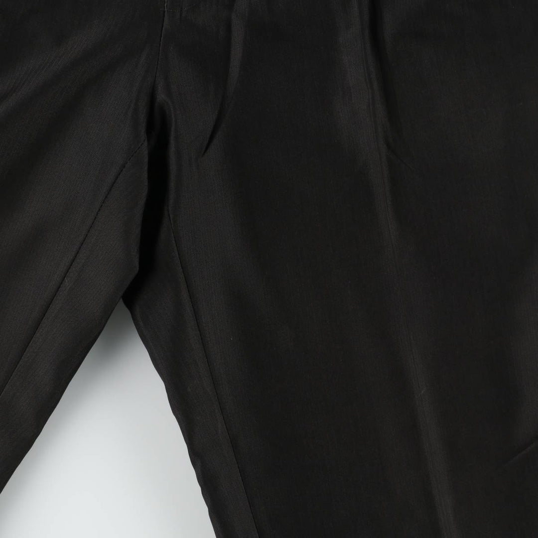 Sean John three-pleat slacks for men, size W32 (approx.) polyester black type Vintage Second Hand