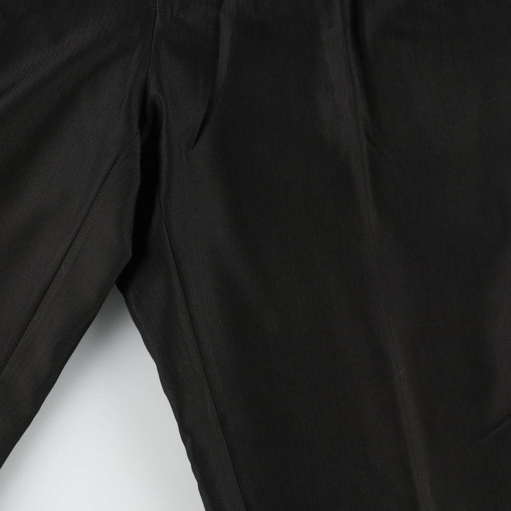 Sean John three-pleat slacks for men, size W32 (approx.) polyester black type Vintage Second Hand