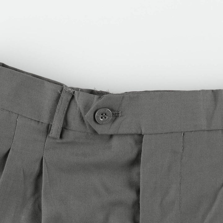 Z.CAVA RICCI Two-pleat slacks, men's size W29 (approx.) polyester Khaki type Vintage Second Hand