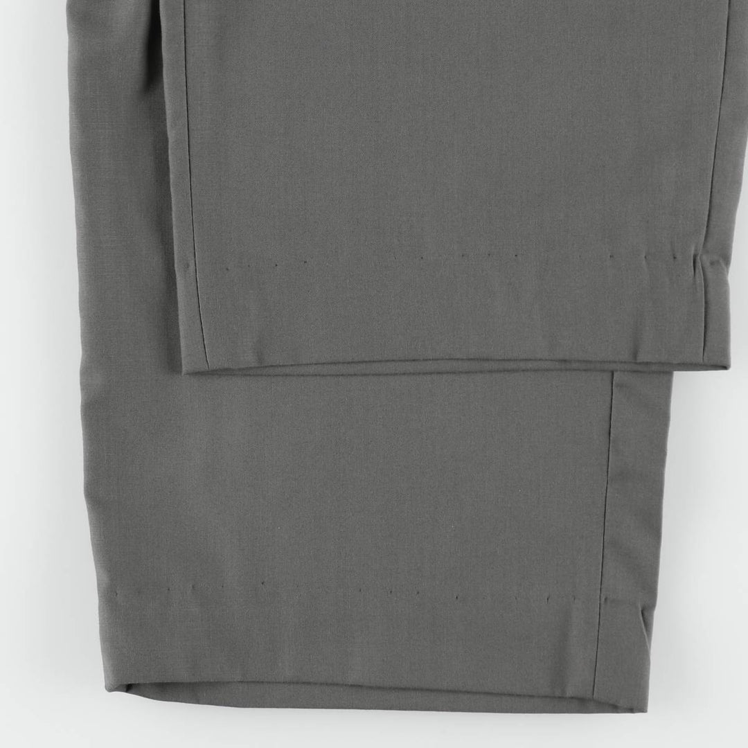 Z.CAVA RICCI Two-pleat slacks, men's size W29 (approx.) polyester Khaki type Vintage Second Hand