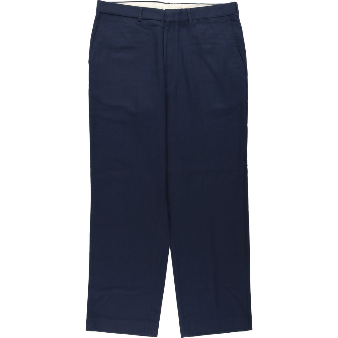 FARAH PERFORMANCE BLENDS Men's Slacks Pants, Size W36 (approx.), Vintage polyester navy blue type Vintage Second Hand