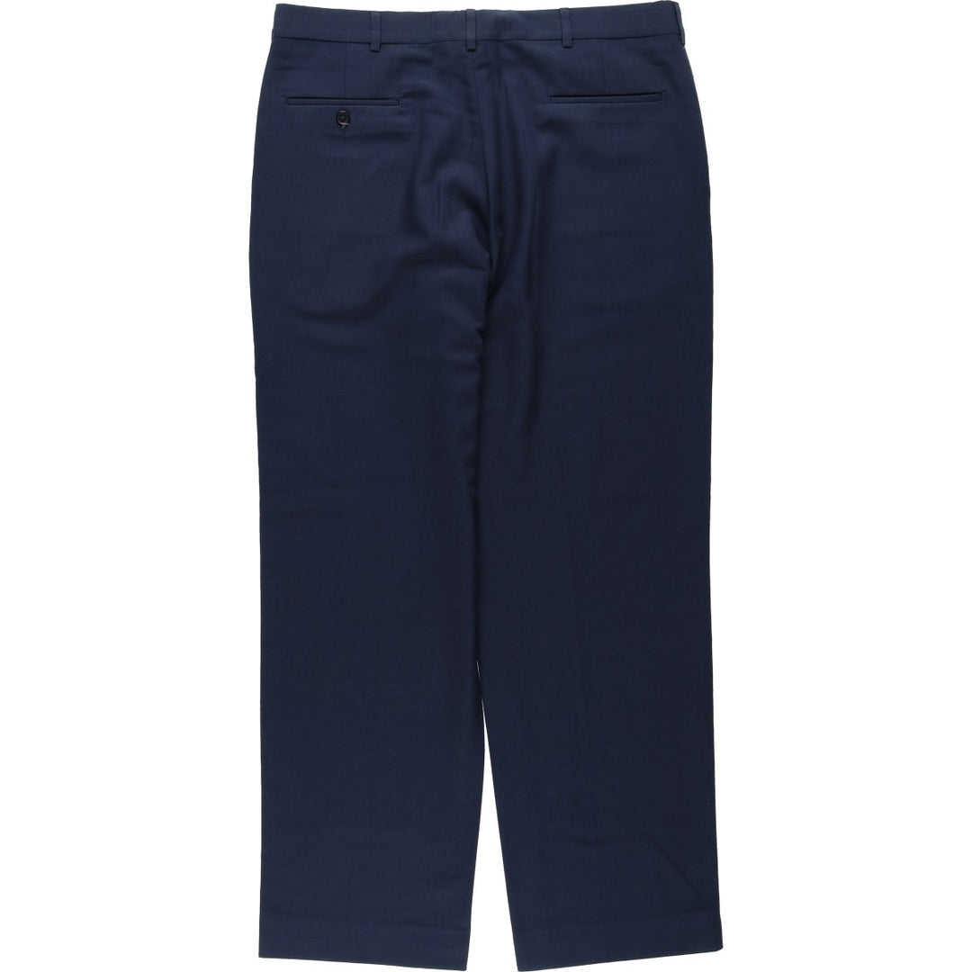 FARAH PERFORMANCE BLENDS Men's Slacks Pants, Size W36 (approx.), Vintage polyester navy blue type Vintage Second Hand