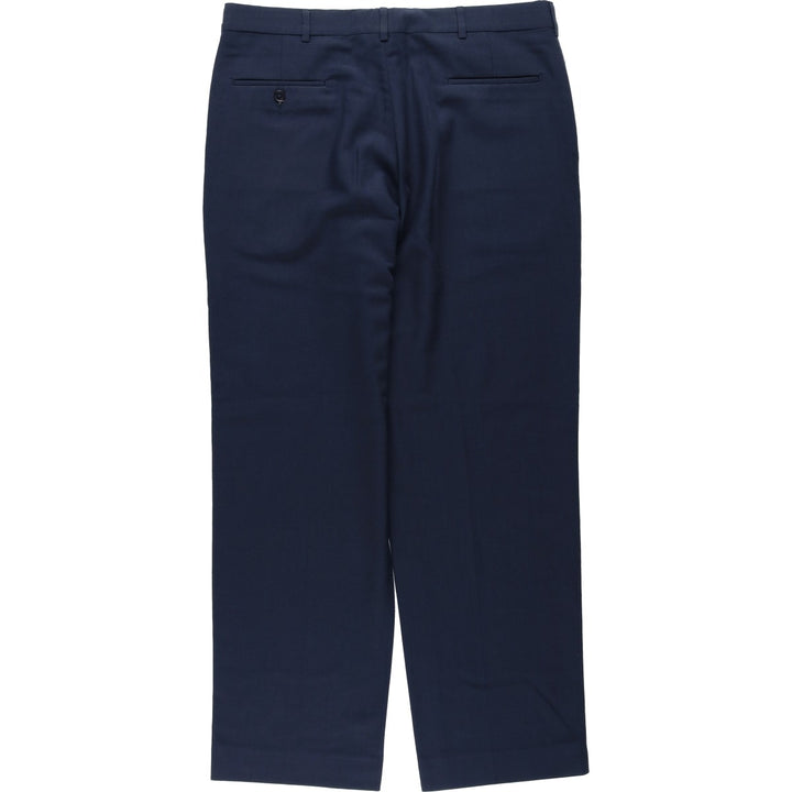 FARAH PERFORMANCE BLENDS Men's Slacks Pants, Size W36 (approx.), Vintage polyester navy blue type Vintage Second Hand