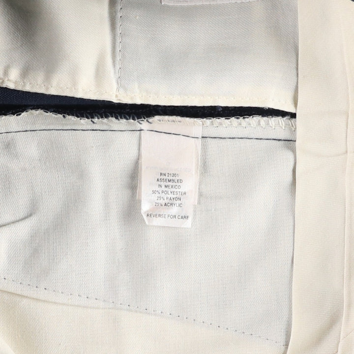 FARAH PERFORMANCE BLENDS Men's Slacks Pants, Size W36 (approx.), Vintage polyester navy blue type Vintage Second Hand