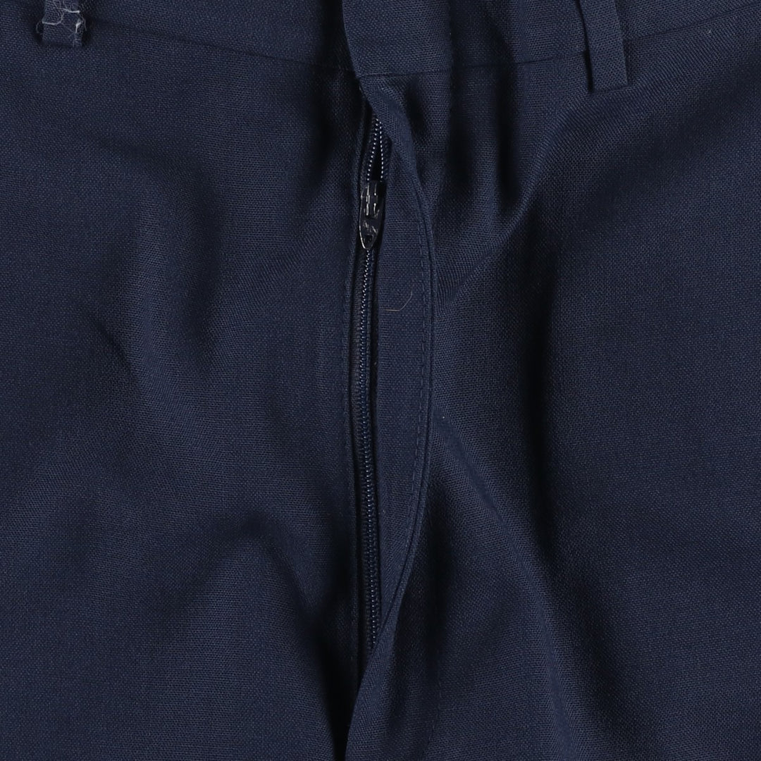 FARAH PERFORMANCE BLENDS Men's Slacks Pants, Size W36 (approx.), Vintage polyester navy blue type Vintage Second Hand