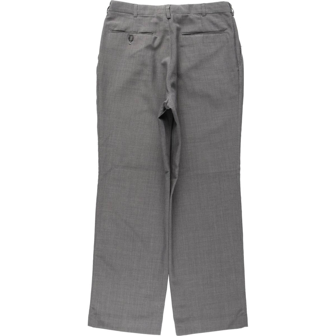 80s-90'S Town Craft Two-Pleat Slacks Pants, Made in USA, Men's W32 (approx.), Vintage unclear gray type Vintage Second Hand
