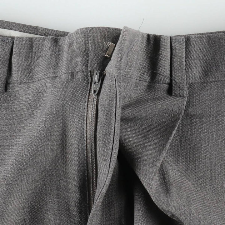 80s-90'S Town Craft Two-Pleat Slacks Pants, Made in USA, Men's W32 (approx.), Vintage unclear gray type Vintage Second Hand
