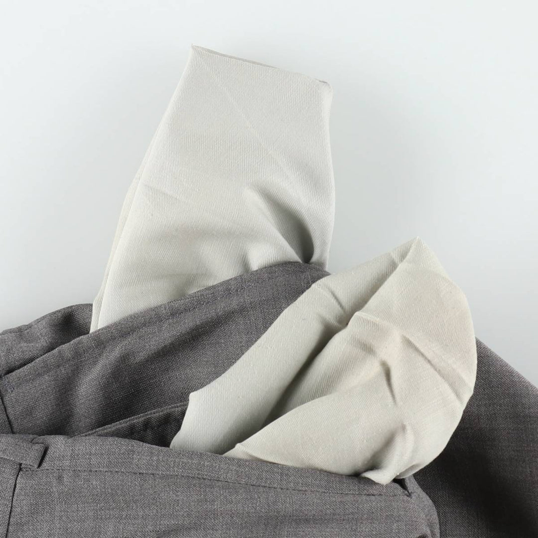 80s-90'S Town Craft Two-Pleat Slacks Pants, Made in USA, Men's W32 (approx.), Vintage unclear gray type Vintage Second Hand